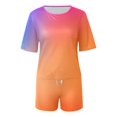 thumbnail image 5 of SUXIAN Girls Summer T Shirt and Shorts Set with Side Pockets Music Lover Shirt and Shirts Set Stylish Outfits for Girls D 120, 5 of 5