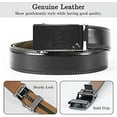 thumbnail image 5 of Mens Ratchet Belts,Hard To Buy For Golden Bull Leather Belt With Gift Box,With Automatic Buckle Adjustable Trim To Fit, 5 of 6