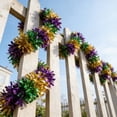 thumbnail image 5 of Mardi Gras Tinsel Garland Decorations 6.6Ft, Purple Green Gold Chunky Glitter Metallic Hanging Garland for Carnival Parade Party Home Indoor Outdoor Decor, 5 of 6