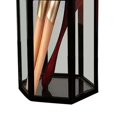 thumbnail image 3 of Organizador De Plástico Transparente Para Brochas De Maquillaje, Portátil, Resistente Al Agua, A Prueba De Polvo, De Gran Capacidad, Ligero, Caja De Almacenamiento(hexágono negro), 3 of 4