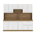 thumbnail image 1 of Cocina Integral Mobi Argelia 1.77 m en color blanco con cafe, 1 of 4
