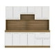 thumbnail image 1 of Cocina Integral Mobi Argelia 1.77 m en color blanco con cafe, 1 of 4