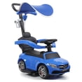 thumbnail image 3 of TOBBI 3 in 1 Ride on Push Car for Toddlers Mercedes Benz Licensed Stroller Sliding and Working Car with Canopy, Music, Horn, Cup Holder, 3 of 13