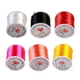 thumbnail image 4 of yingyy Household Braiding Rope Bracelet Cord Roll Replacement Beading Elastic Line Jewelry DIY Making Crafting Handmade White Gold, 4 of 6