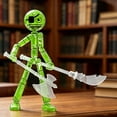 thumbnail image 4 of Light up Poseable Stickman Action Figure - Posable Action Figures, 4.7", Stickman Collectable Action Figures for Collectors, Gift Desk Decor, 4 of 6