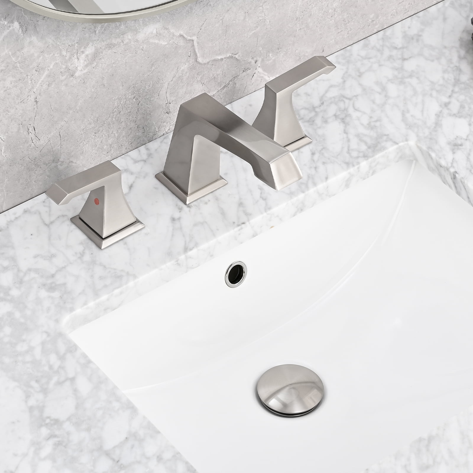 Pop-Up Bathroom Sink Drain With Overflow