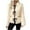 Beige-Sweater, variant on Qetyuw Womens Bow Tie Cardigan Ribbed Knitted Lapel Long Sleeve Sweater Casual Open Front Sweaters Loose Fit Cardigans with Pockets