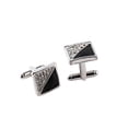 thumbnail image 2 of Gemelos para hombre Hugo Joyería Cuadrado Francés 2 Pares, 2 of 7