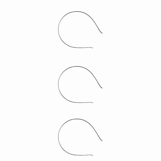 30Pzs 3mm Banda de Cabeza En Blanco Banda de Pelo de Metal Lotes DIY Accesorios Negro