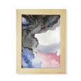 thumbnail image 1 of Watercolor Ink Shading Desktop Adorn Photo Frame Display Art Painting Wooden, 1 of 3