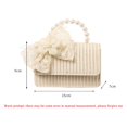 thumbnail image 2 of xiaxaixu Ladies Simple Bowknot Straw Bag Portable Dual-purpose Holiday Photo Versatile Messenger Bag, 2 of 5