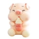 thumbnail image 1 of Lindo cerdo con botella de peluche de juguete, muñeco de peluche suave, almohada, decoración del hogar, regalos de cumpleaños, 1 of 5