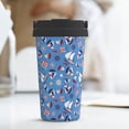 thumbnail image 6 of Picia Colorful Sailing Ship Pattern 500ml Carry Insulated Coffee Mug, Stainless Steel Travel Mug with Hidden Handle, Leak-Proof for Car, Office, Home, and Outdoor Use, 6 of 8