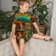 thumbnail image 4 of Balery Chameleon Conjunto de Pijama Infantil de Manga Corta con Estampado – Ropa de Dormir de Algodón Suave-Medium, 4 of 6