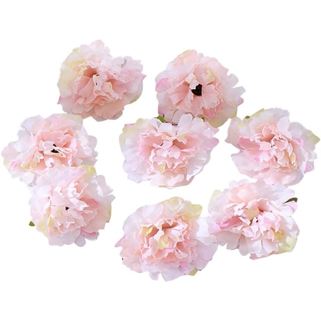 150PCS Artificial Carnation Flower Heads, Fake Carnation for DIY Wedding Flower Wall Wedding Party Table Decoration Cake, Artificial Flower Head Decorations (Pink)