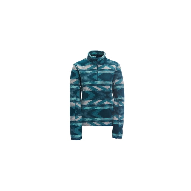 Aeropostale - Sudadera de forro polar con camuflaje para mujer, verde, mediana
