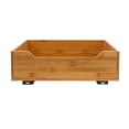 thumbnail image 6 of Household Essentials Glidez Bamboo and Steel Pull-Out/Slide-Out Storage Organizer for Under Cabinet Use - 1-Tier Design - Fits Standard Size Cabinet or Shelf, Natural, 6 of 10