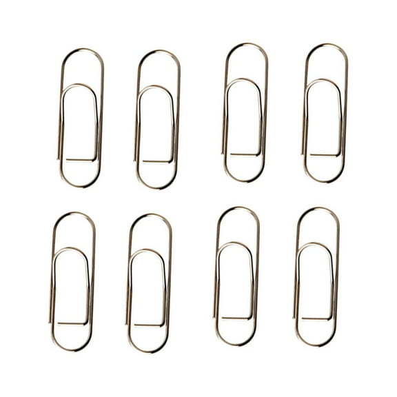 Masteelf  8 Pcs File Clamps Pen Clip for Notebook Binder Clips Paper Bookmarks Office Silver