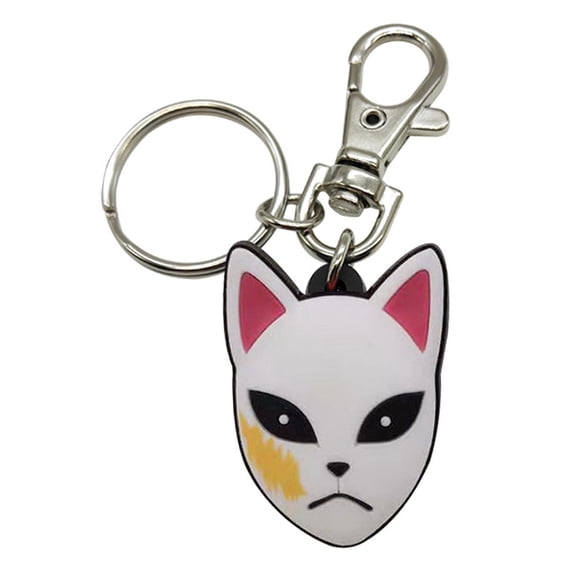 Key Chain - Demon Slayer - Sabito Warding Mask Pvc Keychain