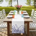 thumbnail image 4 of Table Runners 72 Inches Long Dress Scarves, Purple Spring Floral Farmhouse Kitchen/Dining Table Runner, Coffee Tablerunners, Watercolor Elegant Pastoral Flowers 14x72 Inch, 4 of 9