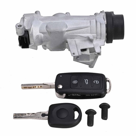 NURATIT VW Jetta 2006-2018 Ignition Switch Lock Assembly with Remote Control Key Shell Security