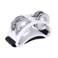 thumbnail image 4 of colcolo Foot Tambourine Portable Shoe Tambourines Shaker for Concerts Mandolin Party white, 4 of 7