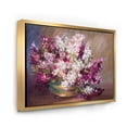 thumbnail image 3 of Designart 'Bouquet Of Still Life Lilacs ' Traditional Framed Canvas Wall Art Print, 3 of 5