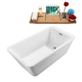 thumbnail image 3 of 60" Streamline N240BNK Soaking Freestanding Tub and Tray With Internal Drain, 3 of 8