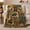 African Safari Animal Patchwork With Geometric Mask Sunset Cozy Rustic Flannel Blanket For Wildlife, variant on African Tribal Map Safari Animals Peaceful Earthy Collage, Peaceful Artistic Scene, Warm Flannel Blanket for Cabin and Lodge, Wildlife Lovers Housewarming Gift, Artistic Home Decor