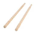 thumbnail image 2 of Baquetas De Madera, Mazos De Tambor De Madera, Acabado Brillante, Ligeros, 2 Piezas, Antideslizantes De Alta Resistencia Para Actuaciones En Escenario, 2 of 7