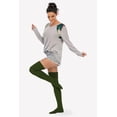 thumbnail image 5 of QIANJIA Women's Cable Knitted Thigh High Boot Socks Extra Long Winter Stockings Over Knee Leg Warmers, 5 of 5