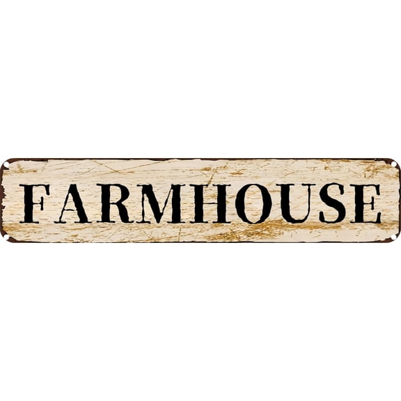Vintage Metal Tin Sign Farmhouse Retro Wall Decor for Home, Cafe, and Garden - Aluminum Sign for Men & Women 4"x16"