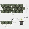 thumbnail image 4 of Juego de 6 Jardineras Verticales Actualizadas Worth Garden en Verde, 4 of 7