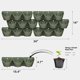 thumbnail image 4 of Juego de 6 Jardineras Verticales Actualizadas Worth Garden en Verde, 4 of 7