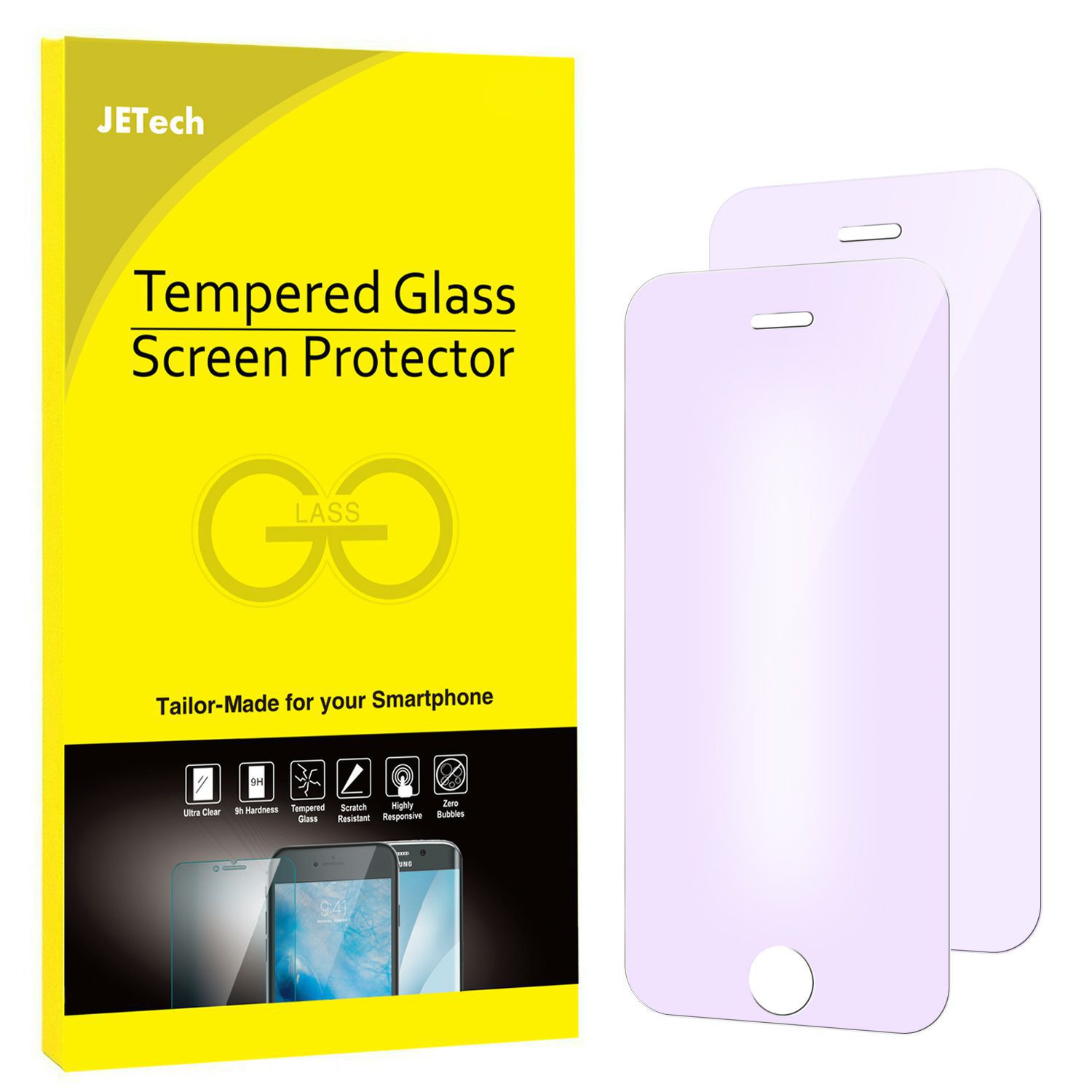 iPhone SE Screen Protector, JETech® 2Pack iPhone SE 5S 5C 5 Eye