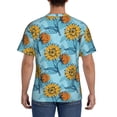 thumbnail image 3 of Bixox Men's Sunflowers Printed Short Sleeve Skinny Athletic T-Shirt, 3 of 6