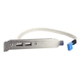 thumbnail image 4 of Mistaha 2 Ports USB 2.0 Motherboard Rear Panel Expansion Bracket to 9 Pin Header Cable, 4 of 7
