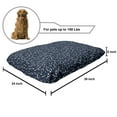 thumbnail image 2 of Abstract Pet Bed, Print of Continuing Demonstration of Round Blots Scattered Randomly, Chew Resistant Pad for Dogs and Cats Cushion with Removable Cover, 24" x 39", Dark Violet Blue, by Ambesonne, 2 of 4