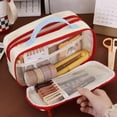 thumbnail image 7 of Under $1 Pencil Case, Large Capacity Portable Retro Style Stain-Resistant Rectangular Storage Pouch for College Office by PALIFEUR, 7 of 7