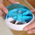thumbnail image 3 of Portable Rotating Round 7 Compartment Pastillero Caja Titular de la medicina, 3 of 8