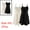 Black + Champagne, variant on INSPIRE CHIC Women's Plus Size Ruffled Hem Skirt Full Slip Camisole Black+white 2XL