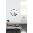 thumbnail image 5 of Umbra Hub 24" Round Wall Mirror With Rubber Frame Black, 5 of 11