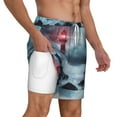 thumbnail image 3 of Gaeub Lighthouse in a Stormy Sea Mens Swim Trunks Stretch Beach Shorts Quick Dry for Men Swim Shorts Swimwear with Pockets- 3X-Large, 3 of 9