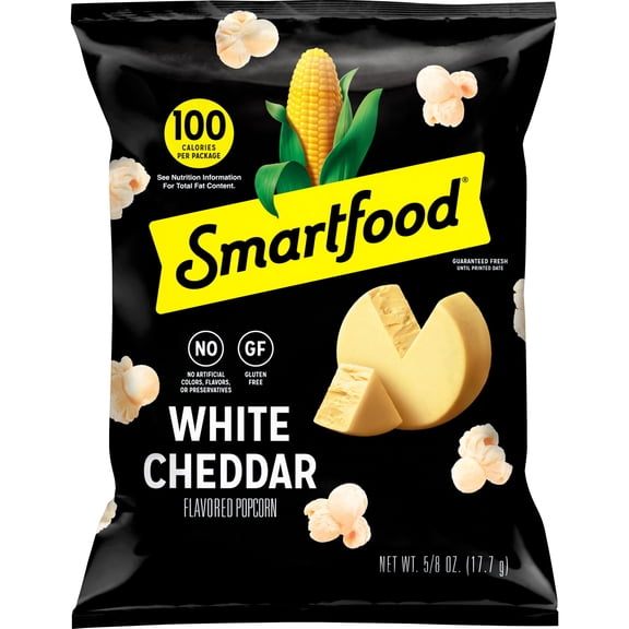 Smartfood Gluten Free, No Artificial Colors White Cheddar Popcorn Bag, 0.625 oz