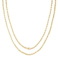 thumbnail image 1 of 10K Yellow Gold Diamond Cut Rope Chain Necklace â€“ Measures 26 Inches Length x 3mm Thickness, 1 of 7