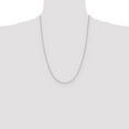 thumbnail image 3 of Diamond2Deal 10k White Gold 1.0 mm D/C Cable Chain Necklace for Women 20", 3 of 5