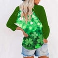thumbnail image 6 of successthop St Patricks Day T Shirts for Women Green Oversized Crewneck Top Long Sleeve Shirt Plus Size Outfits 4XL, 6 of 7