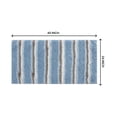 thumbnail image 2 of Home Weavers Glamour Collection 100% Polyester Microfiber Bathroom Rug, Water Absorbent Soft Microfiber Shaggy Mat - 24"x40" Blue - 24"x40", 2 of 5
