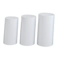 thumbnail image 5 of Mornei 3 Pieces Cylinder Pedestal Stands Slipcovers,Cylinder Plinth Stand Covers Plinth White, 5 of 9