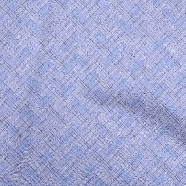oneOone Silk Tabby Light Blue Fabric Geometric Sewing Craft Projects Fabric Prints By Yard 42 Inch Wide